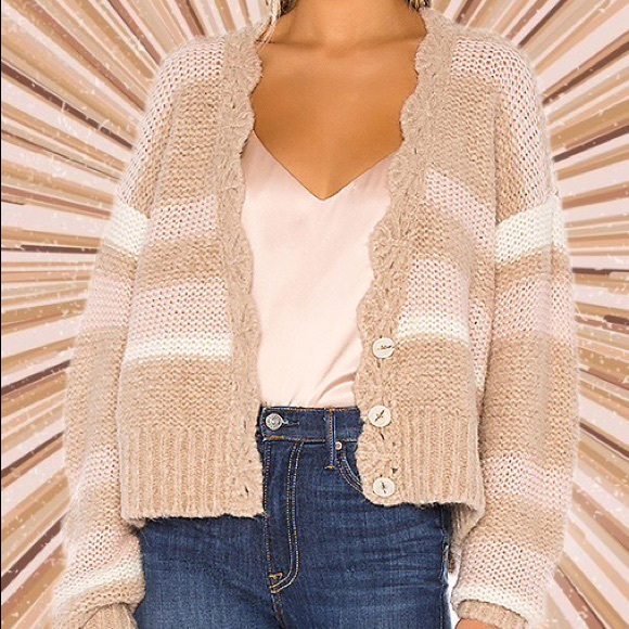 Free People Sweaters - Free People Fine Time Neutral Cardigan Sweater NWT